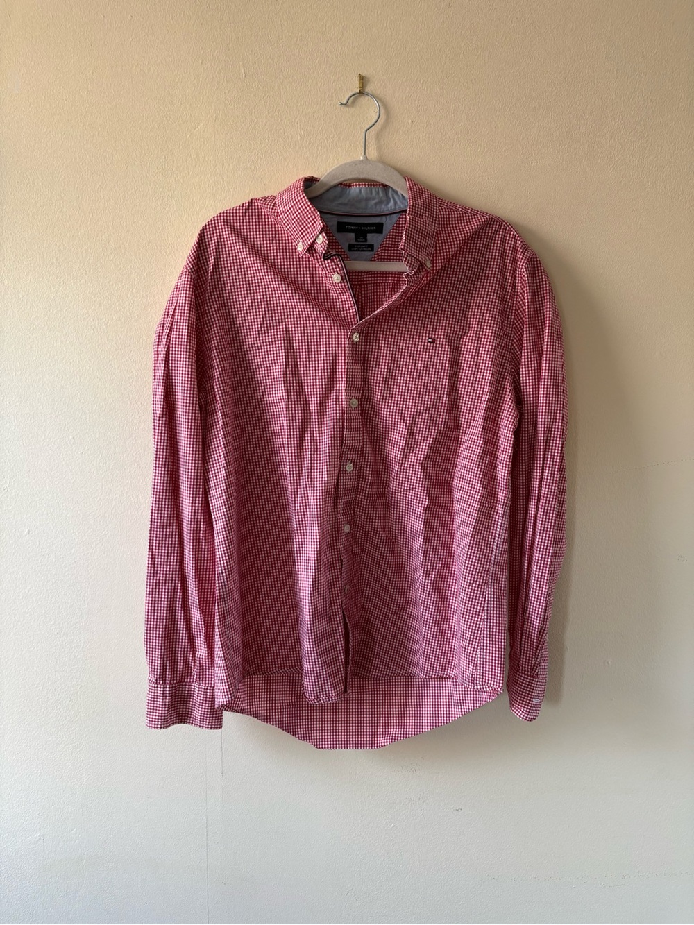 Tommy Hilfiger Red Gingham Button Up